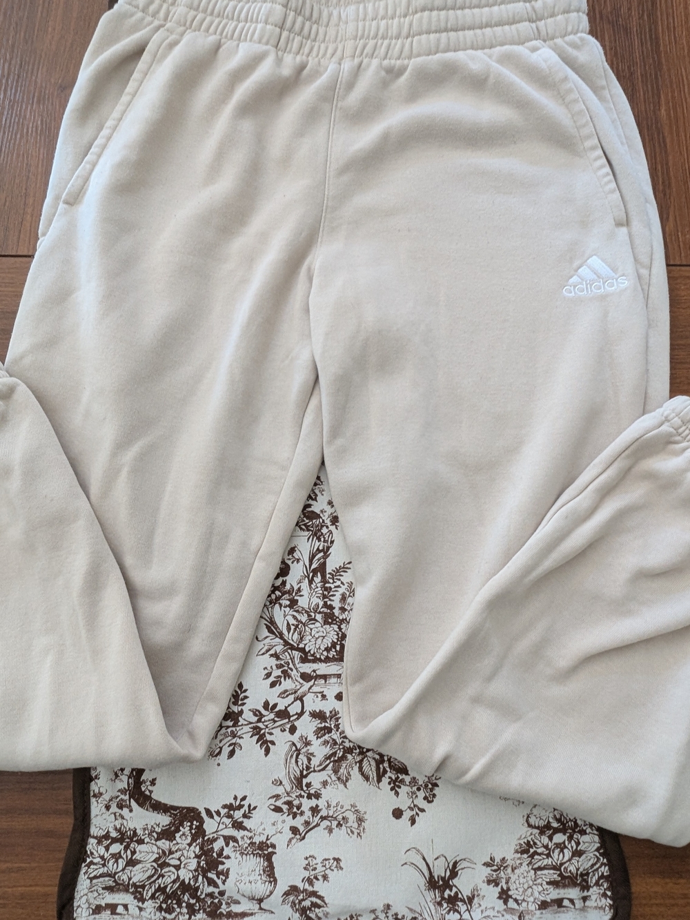 adidas Kids Beige/Cream Jogger Sweatpants